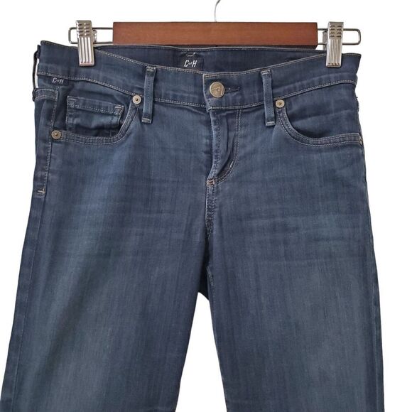 Citizens Of Humanity Ava Capri Jeans Size 26 Low Rise Straight Stretch Raw Hem - Picture 2 of 12